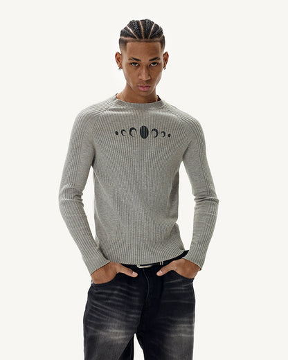 New Vintage Slim-Fit Knit Long Sleeve Sweater
