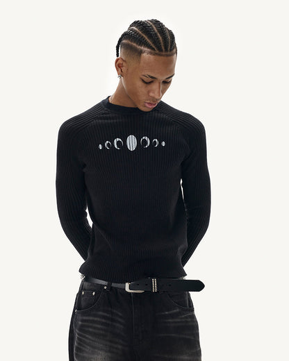 New Vintage Slim-Fit Knit Long Sleeve Sweater