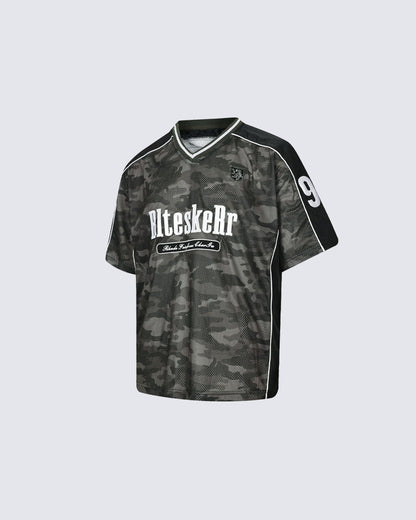 American Camo Jersey Short Sleeve T-Shirt