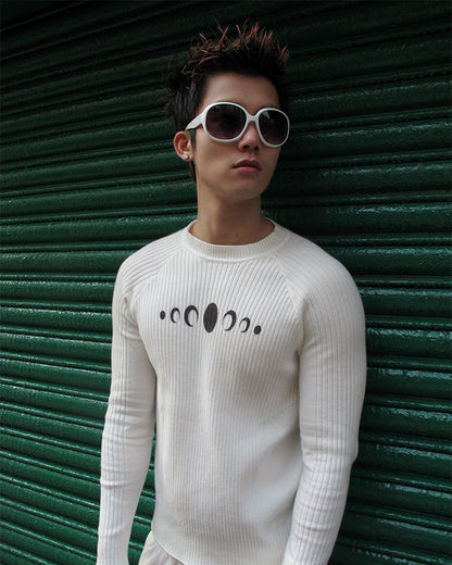 New Vintage Slim-Fit Knit Long Sleeve Sweater