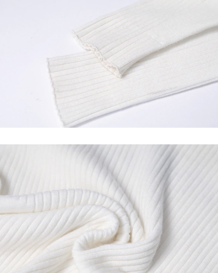 New Vintage Slim-Fit Knit Long Sleeve Sweater