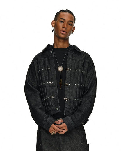 Vintage Flight Buckle Denim Jacket