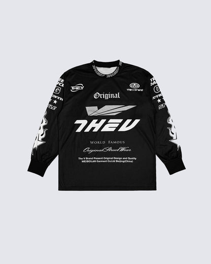 Street Graphic Print Long Sleeve Tee