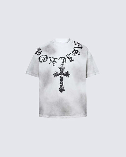 Vintage Dirty Spray Graphic Short Sleeve