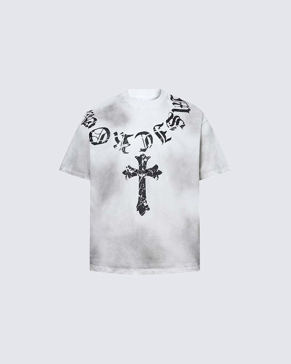 Vintage Dirty Spray Graphic Short Sleeve