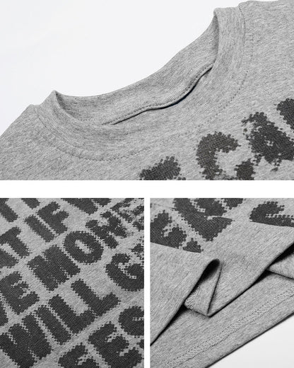 Hip-Hop Letter Print Short Sleeve T-Shirt New