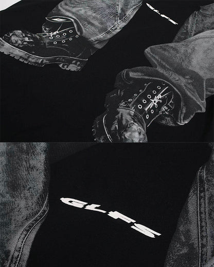 Subculture Street Cool Graphic Cotton T-Shirt