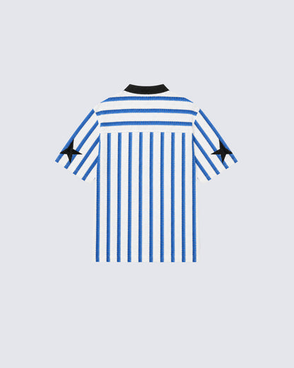 Striped Number Graphic Sport Jersey Tee