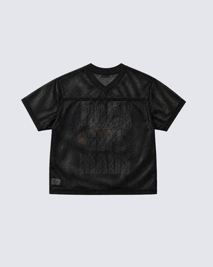 Retro Mesh Graphic Letter Sport Tee