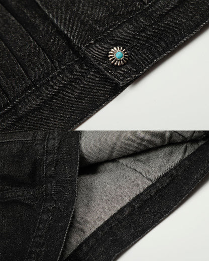 Vintage Flight Buckle Denim Jacket