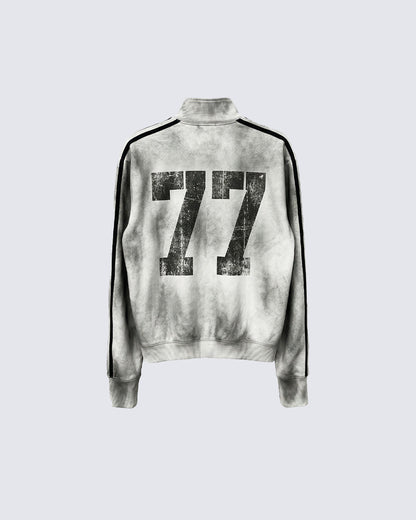 Vintage New Zip-Up Number Track Jacket