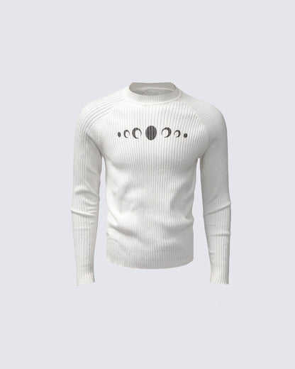 New Vintage Slim-Fit Knit Long Sleeve Sweater
