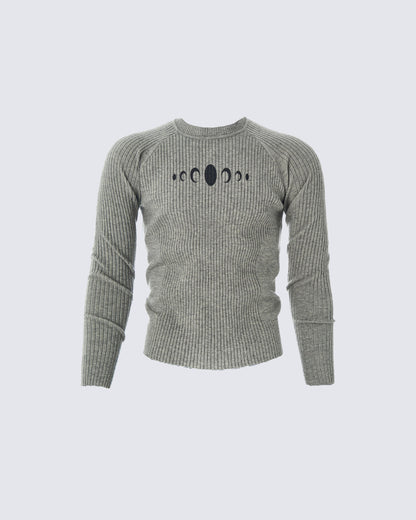 New Vintage Slim-Fit Knit Long Sleeve Sweater