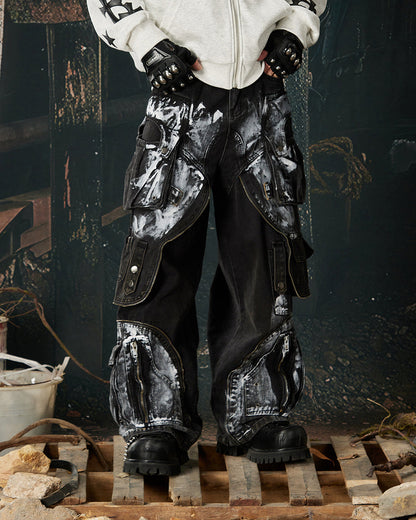 New Washed Multi-Pocket Street Cargo Pants