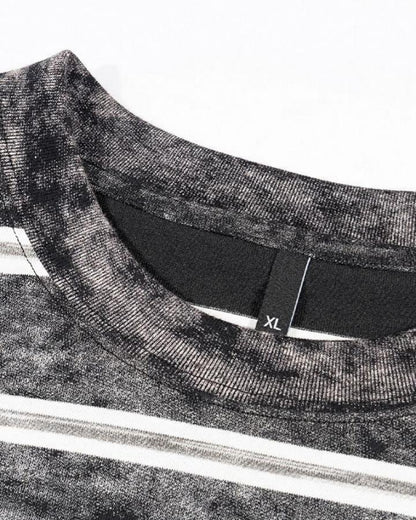 Vintage Washed Stripe Oversized Tee