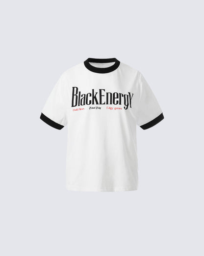 American Style Lip Print Regular-Shoulder T-Shirt