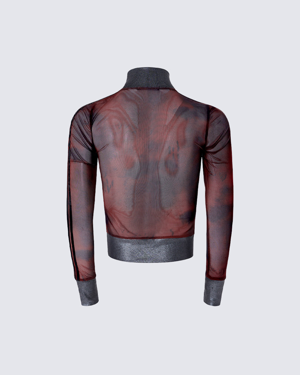 Subculture Mesh Slim-Fit Long Sleeve Top