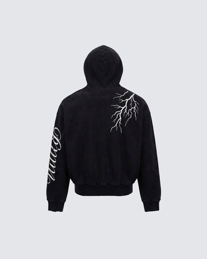 LIGHTNING Series | New Dark Hooded Zip Sweatshirt