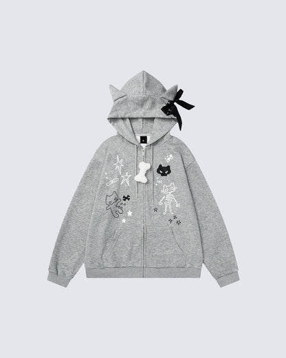 American Style Graphic Hoodie Subculture