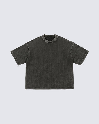 New Vintage Waffle Washed Short Sleeve T-Shirt