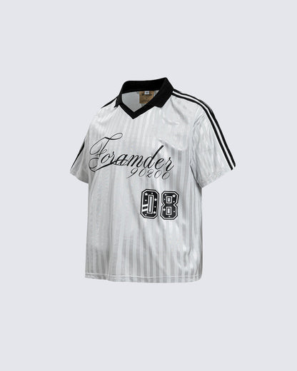 New Striped Polo Jersey T-Shirt