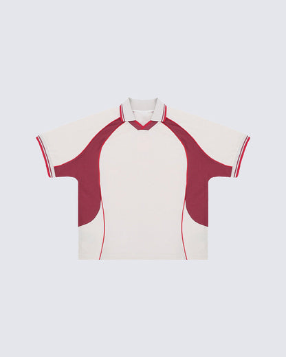 High Street Contrast Raglan Polo T-Shirt