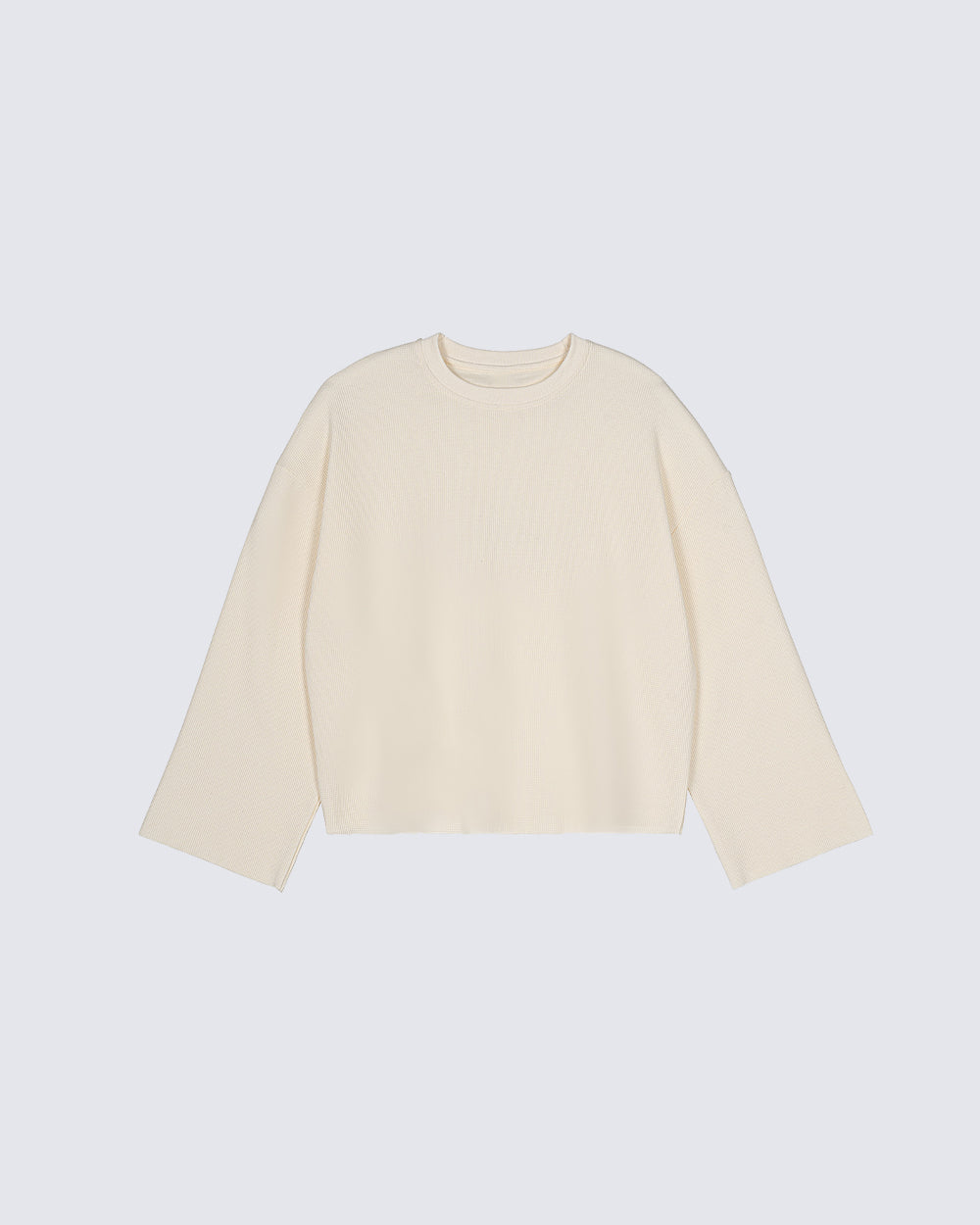 Minimal Ribbed Long Sleeve T-Shirt