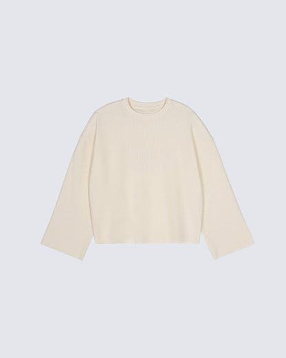 Minimal Ribbed Long Sleeve T-Shirt