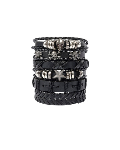 New Star Skull Braided Wristbands