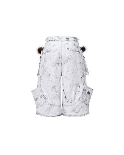 New Wasteland Fur Pocket Utility Shorts