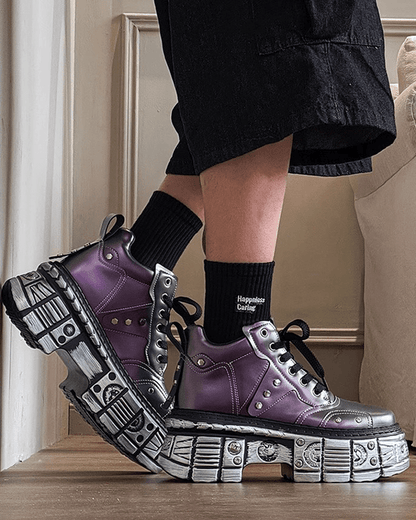 Cyberpunk Chunky Platform Sneakers – Futuristic Streetwear Boots