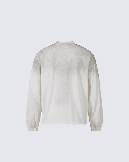 Distressed Cross Graphic Long Sleeve T-Shirt