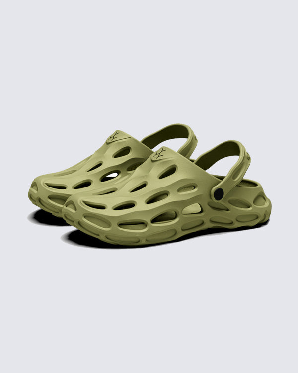 Futuristic Hollow-Out Strap Clog Sandals