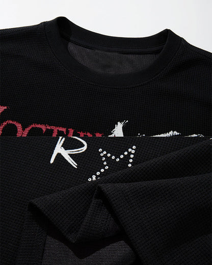 New Waffle Washed Statement T-Shirt
