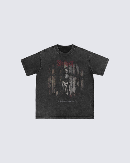 Graphic Sleeveless T-shirt with Skull Print