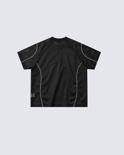 Minimal Retro Number Panel Jersey Tee