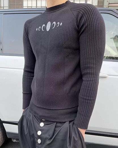 New Vintage Slim-Fit Knit Long Sleeve Sweater