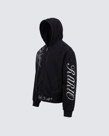 LIGHTNING Series | New Dark Hooded Zip Sweatshirt