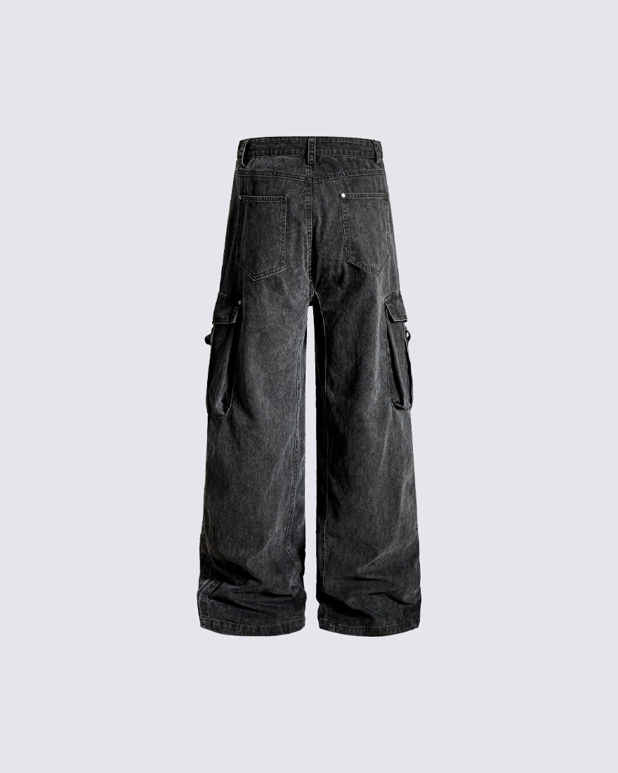 Side Drawstring Pleated Design Long Pants