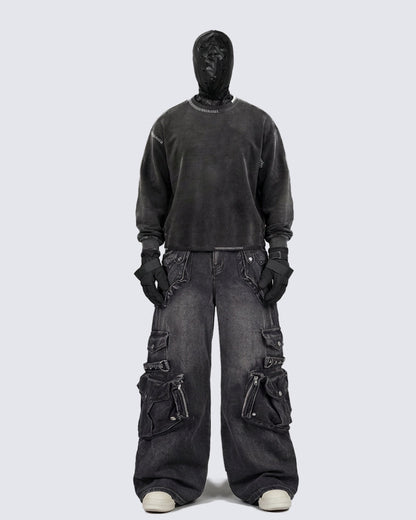 Hand-Stitched Washed Long Tee