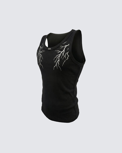 LIGHTNING Series | Street Style Ribbed Tank Top