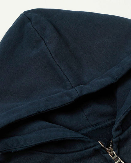 New Vintage Distressed Zipper Hoodie