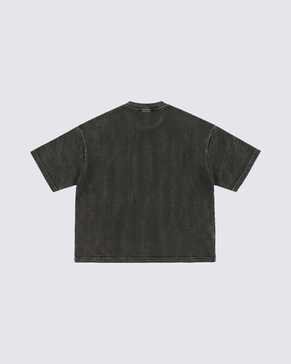 New Vintage Waffle Washed Short Sleeve T-Shirt