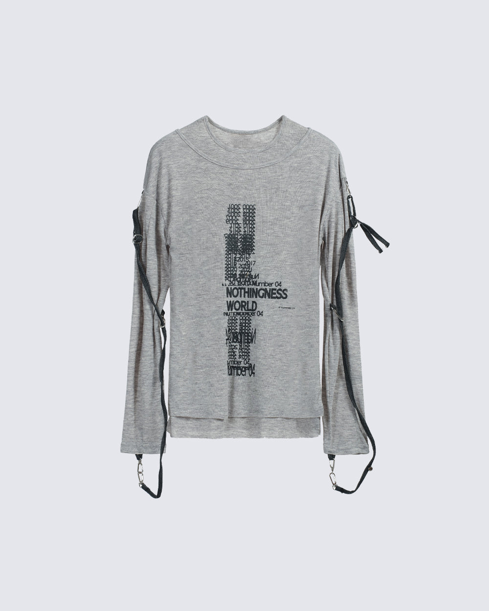 Gothic Skull Print Long Sleeve T-Shirt