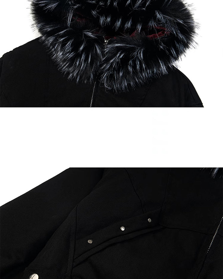 Faux Fur-Lined Hooded Coats