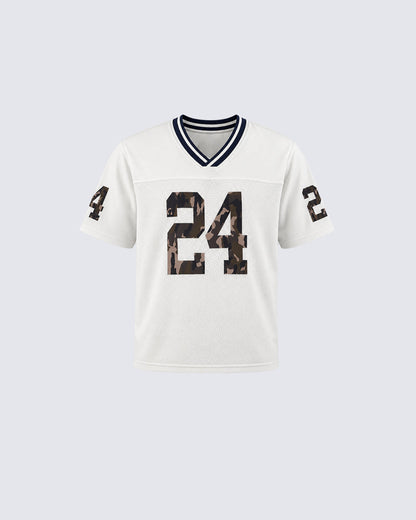 Retro-Style Patchwork Digital Print Fashion Jersey