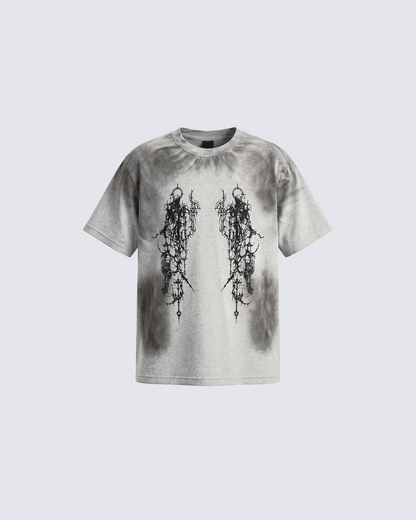 Gothic Mirror Graphic T-Shirt