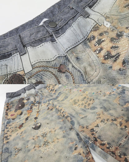 New Arrival 100% Cotton Printed Cargo Shorts