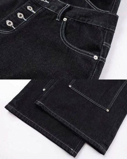 High Street Double Waistband Patchwork Pants