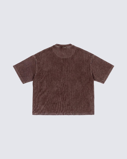 New Vintage Waffle Washed Short Sleeve T-Shirt